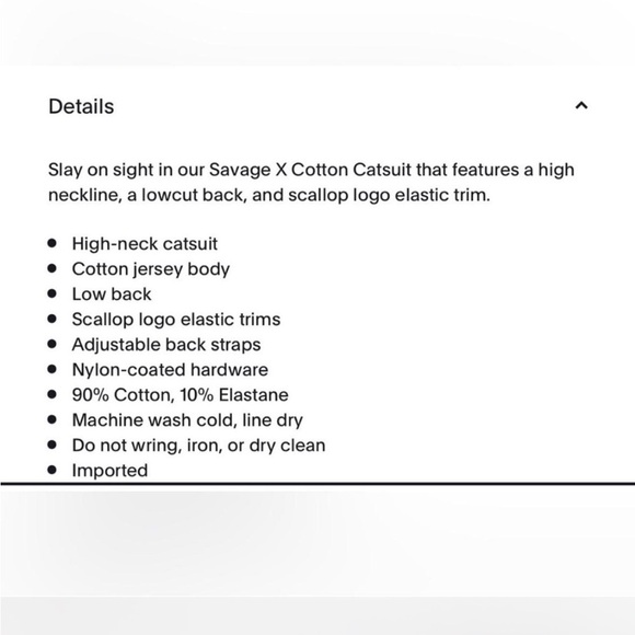 Savage X Fenty Sleek Black Jumpsuit - Picture 5 of 6